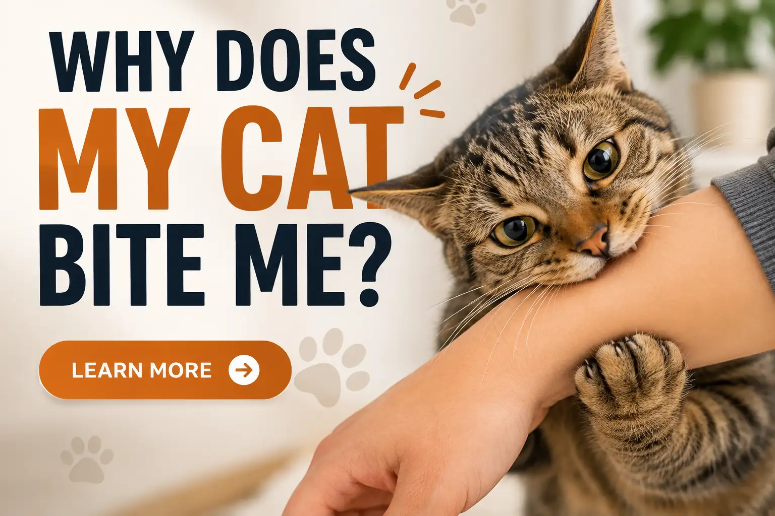 why does my cat bite me