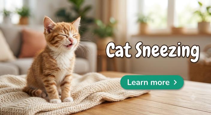cat sneezing