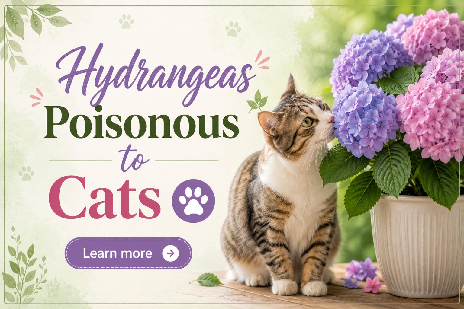 are hydrangeas toxic to cats